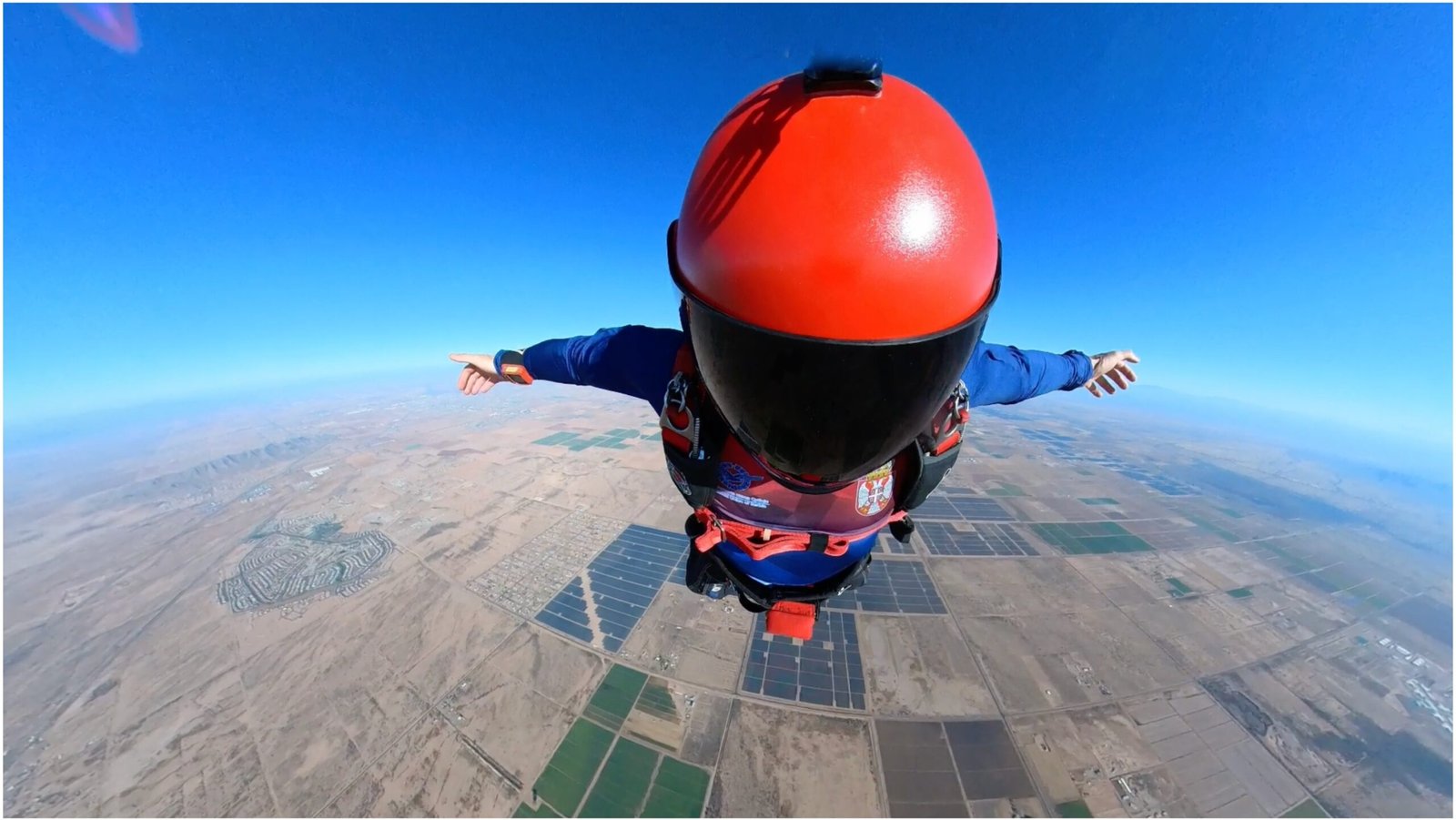 In the air
