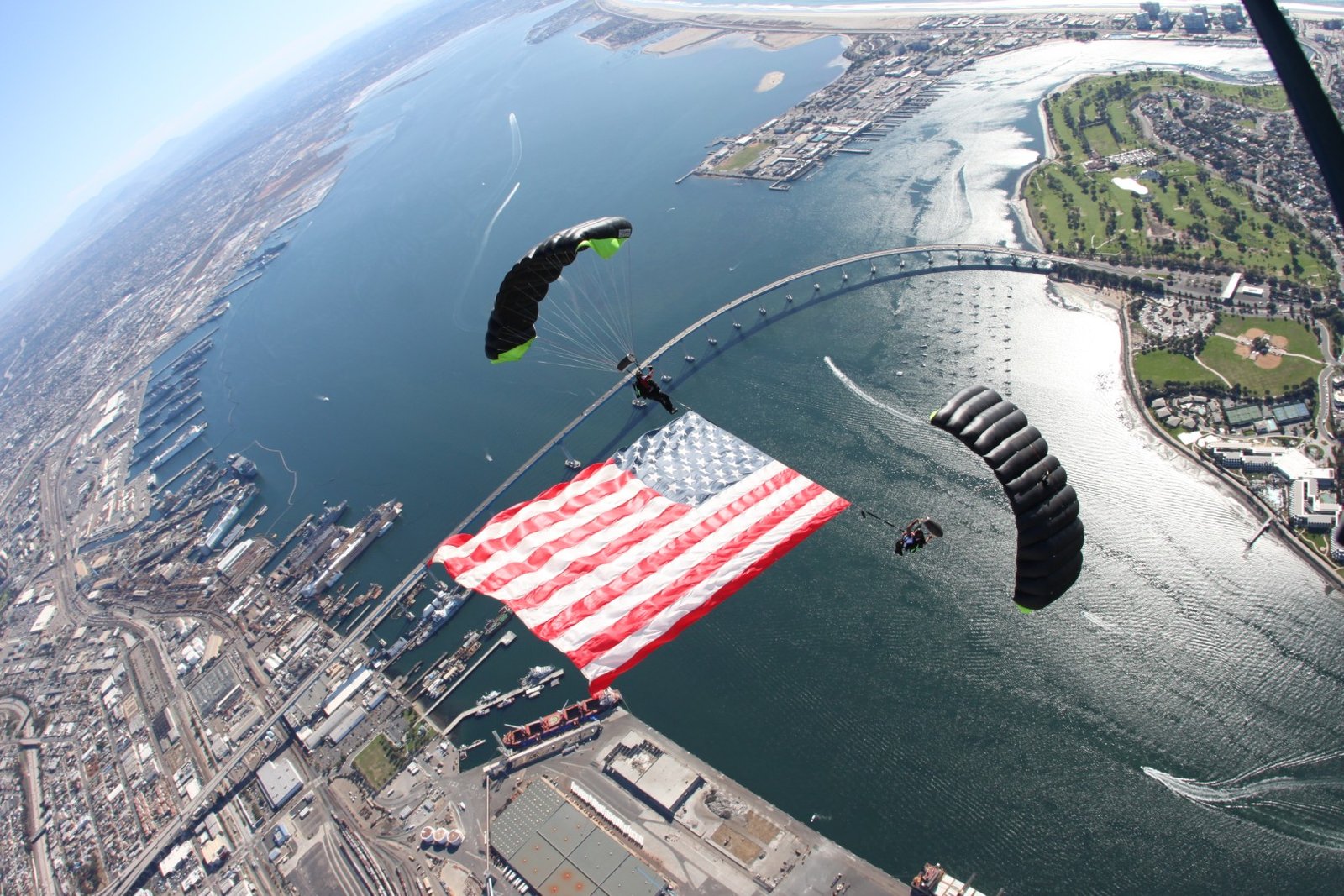 San Diego — flag downplane